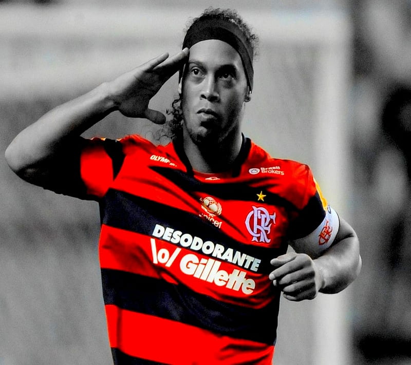 Ronaldinho, black, brazil, footballer, red, sv1991, HD wallpaper