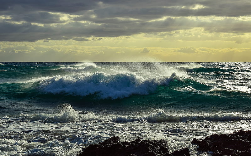 Wave, nature, seascape, sea, HD wallpaper | Peakpx