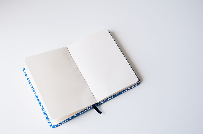 opened book on white platform, HD wallpaper