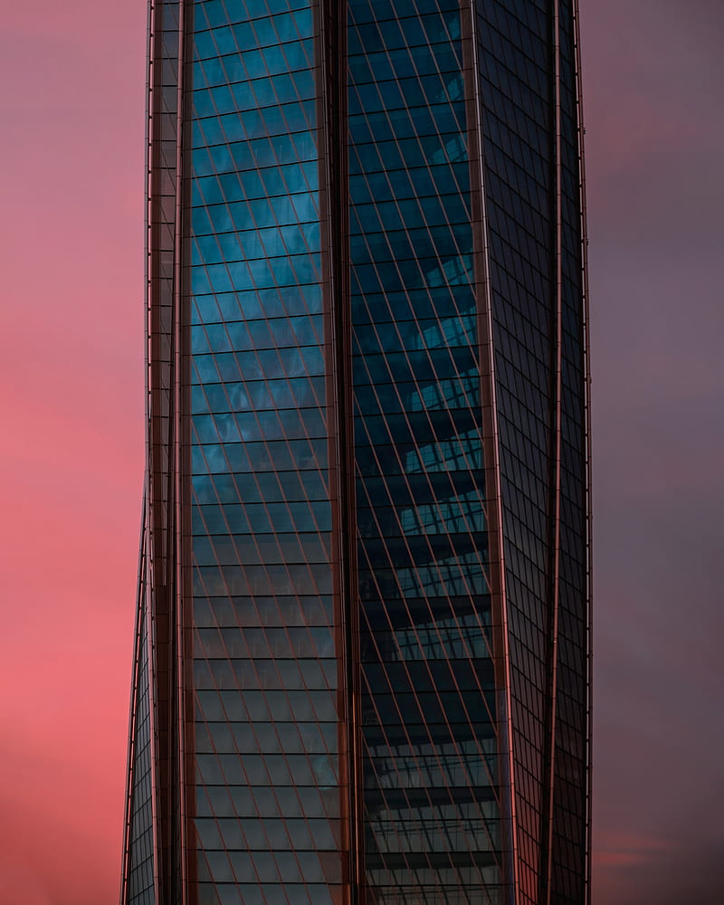 building, skyscraper, architecture, glass, modern, HD phone wallpaper