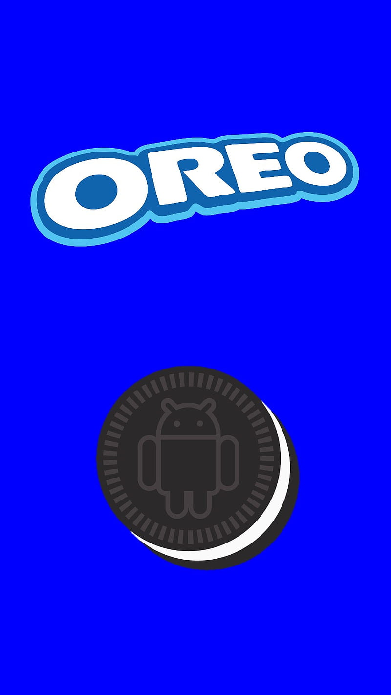 Oreo Android 8, blue, galleta, logo, techno, HD phone wallpaper | Peakpx