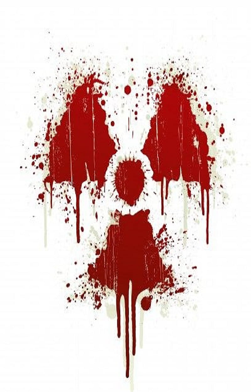 bloody radioactive, bloody, horror, radioactive, red, toxic, HD phone wallpaper