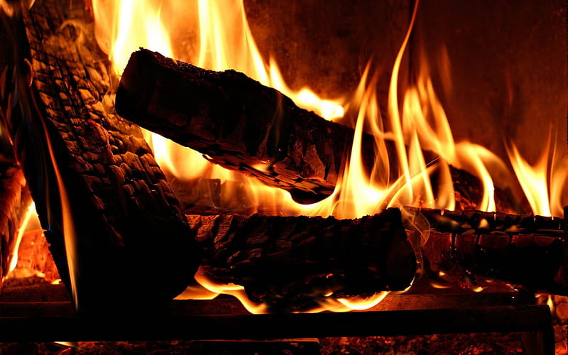 Chimney Fire, fire, graphy, smoke, wood, HD wallpaper