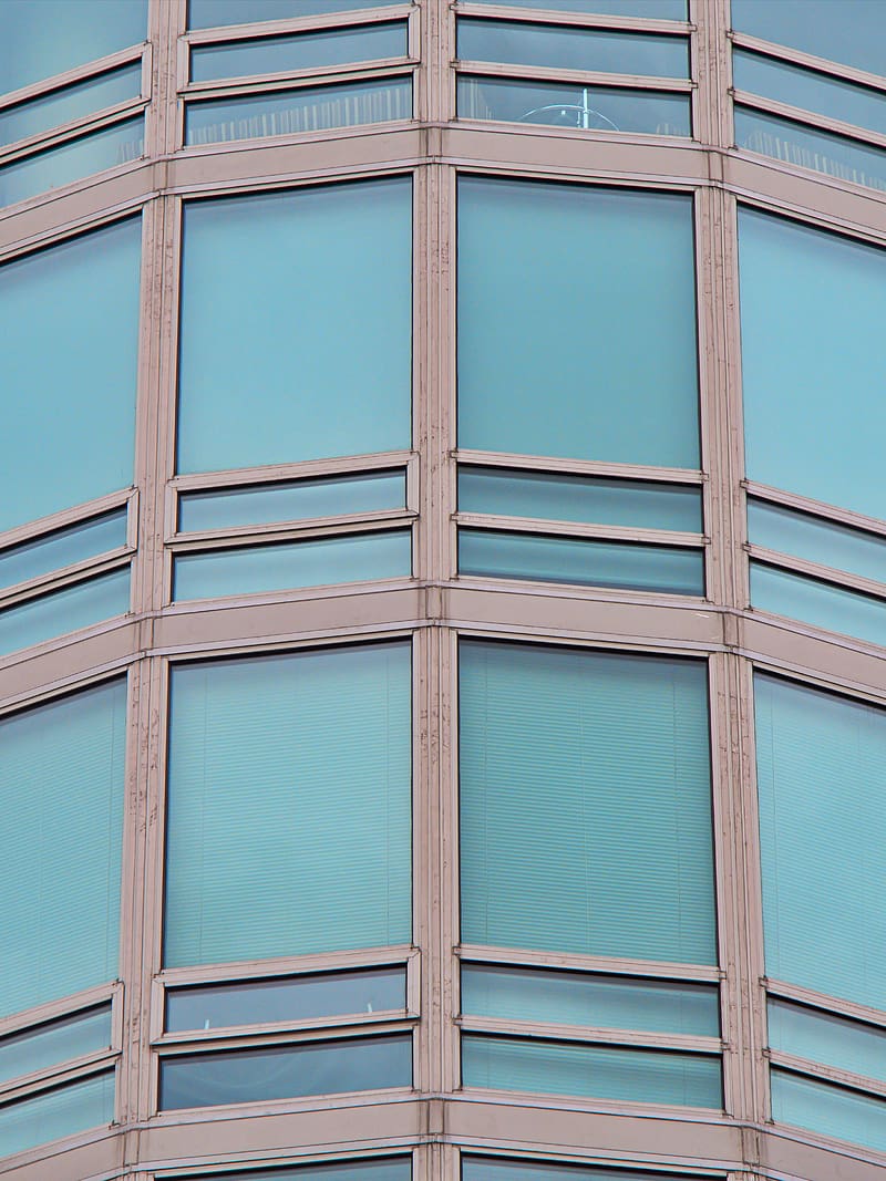 windows, glass, building, facade, HD phone wallpaper