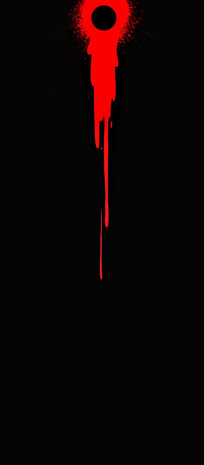 Bloodshot, blood, notch, HD phone wallpaper