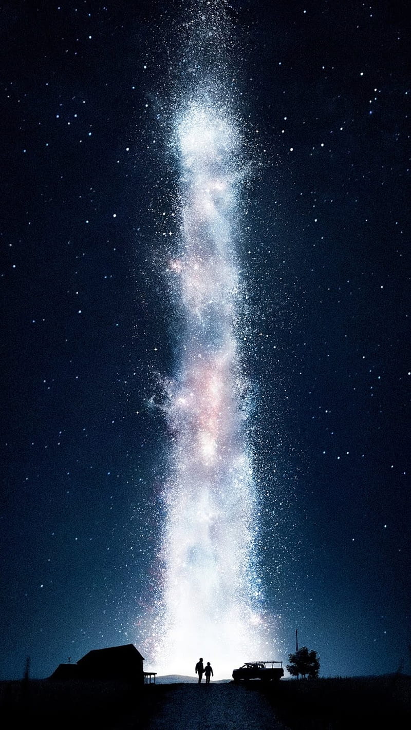 Interstellar, blue, dark, space, HD phone wallpaper
