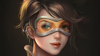 Tracer Overwatch Game Art 4K Wallpaper iPhone HD Phone #2280h