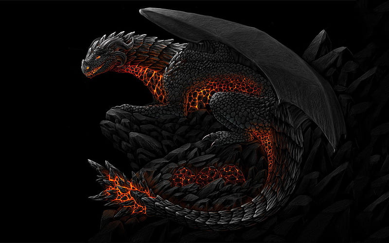 Dragon Computer , Background. . Fantasy dragon, Dragon , Fantasy art, Black and Gray Dragon, HD wallpaper