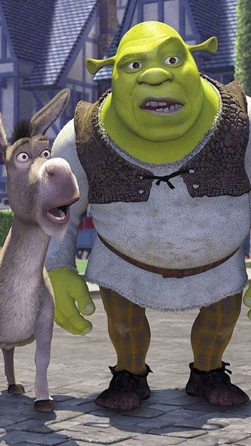 Download Funny Shrek Embarrassed Meme Wallpaper