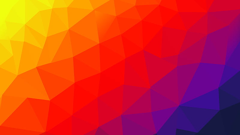 Yellow Red Pink Shapes Abstract, HD wallpaper