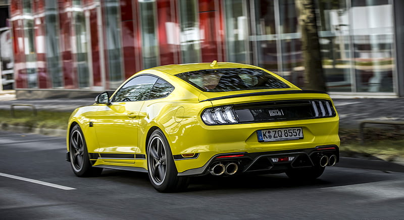 2021 Ford Mustang Mach 1 (EU-Spec) (Color: Grabber Yellow) - Rear Three ...