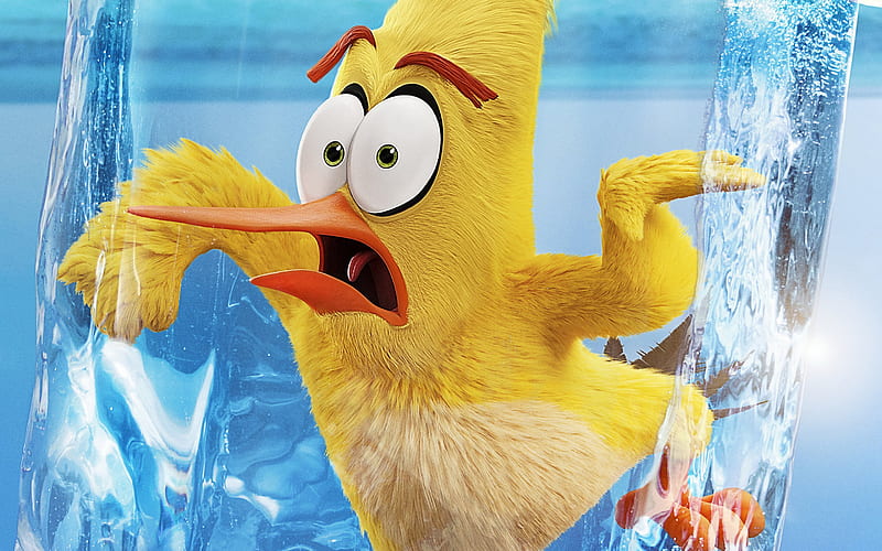 Chuck, The Angry Birds Movie 2, 2019 movie, 3D-animation, Angry Birds 2, yellow bird, HD wallpaper