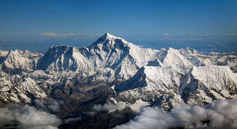Mt. Everest, mountain, nature, cool, snow, HD wallpaper