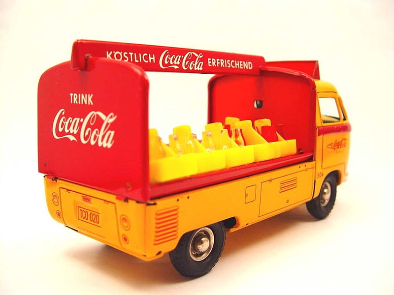coca cola, cola, bottle, crate, truck, coca, HD wallpaper