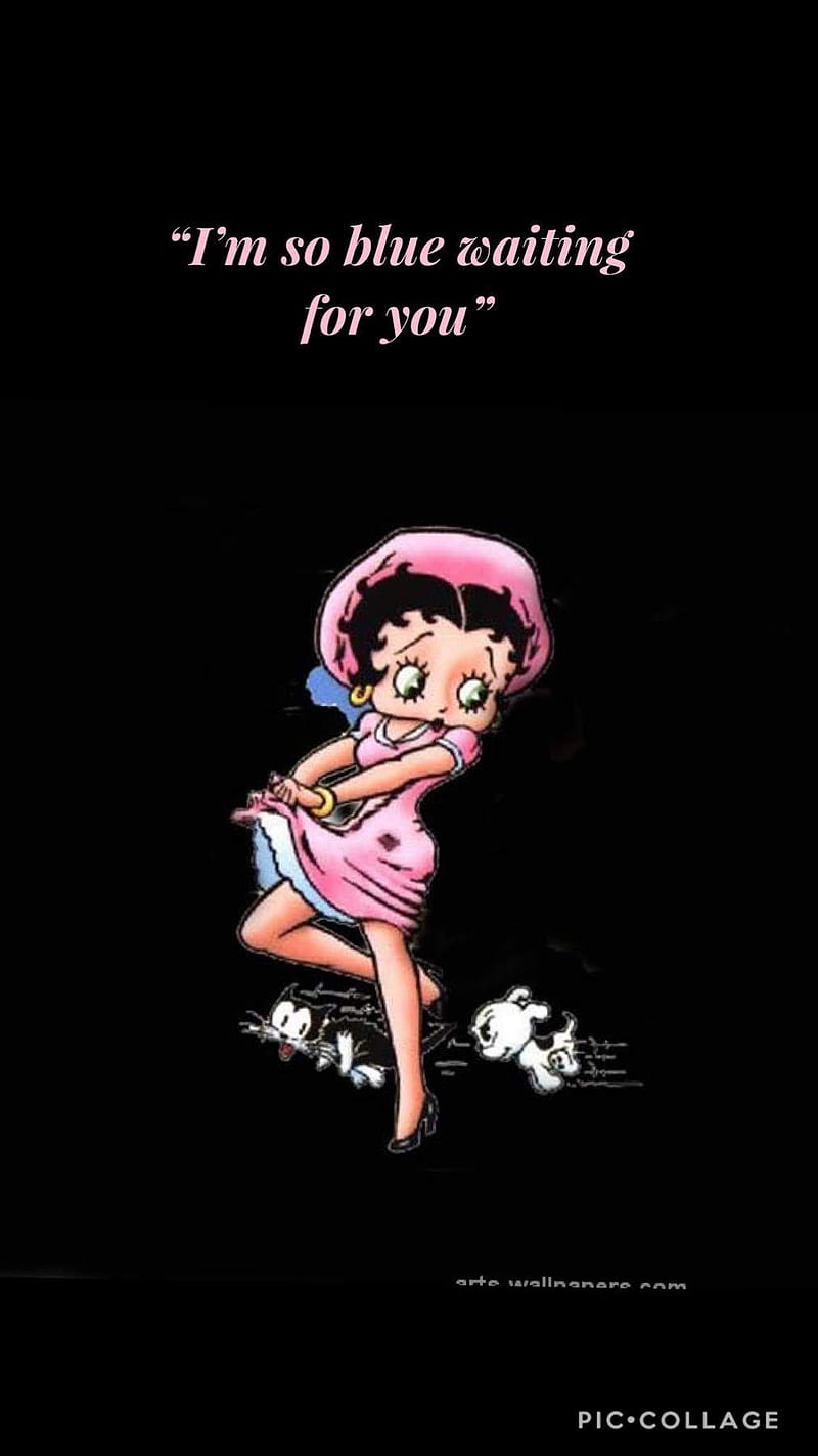 Betty Boop, pink, love, HD phone wallpaper