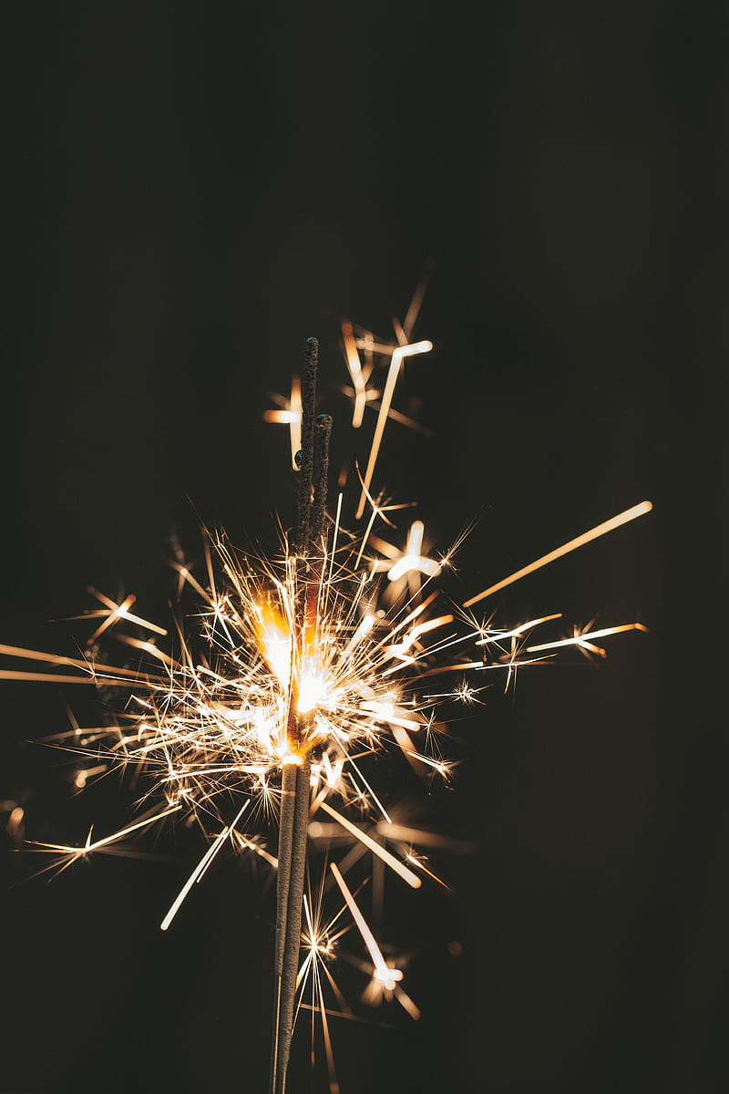 sparklers, sparks, glare, holiday, HD phone wallpaper