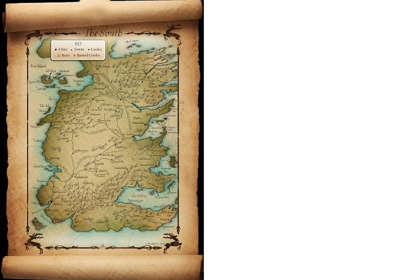 South map, colours, maps, south, game of thrones, HD wallpaper