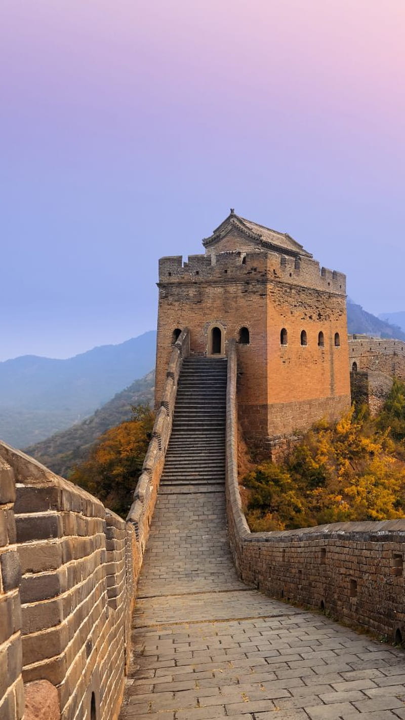 World-Great Wall of China , great wall of china, jinshanling, sunrise, HD phone wallpaper