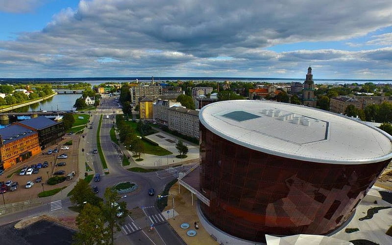 Concert Hall in Liepaja, Latvia, Latvia, Liepaja, town, concert hall, HD wallpaper