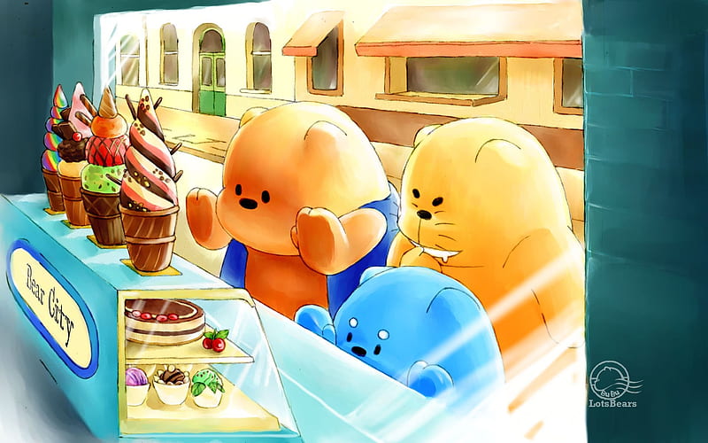 Bubu Bear cartoon illustration 05, HD wallpaper