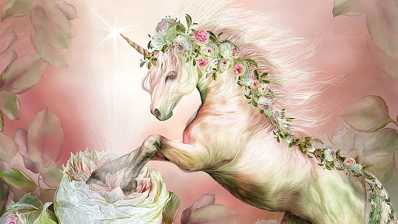 Mystical Unicorn & Floral Live Wallpaper - free download