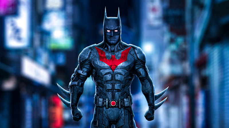Batman Neon Artwork, batman, superheroes, neon, artist, artwork, digital-art, HD wallpaper
