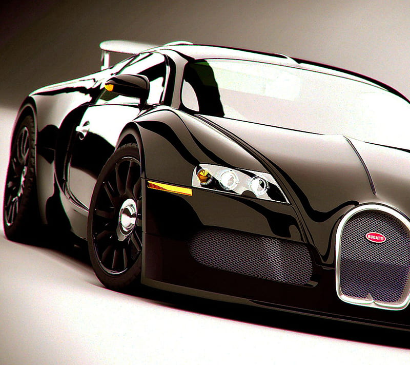 Bugatti Veryon, black, car, classic, cool, new, race, speed, HD wallpaper