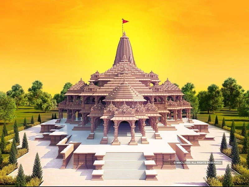 Ram Mandir : A look at the proposed model for Ram Janmbhoomi temple in Ayodhya, HD wallpaper