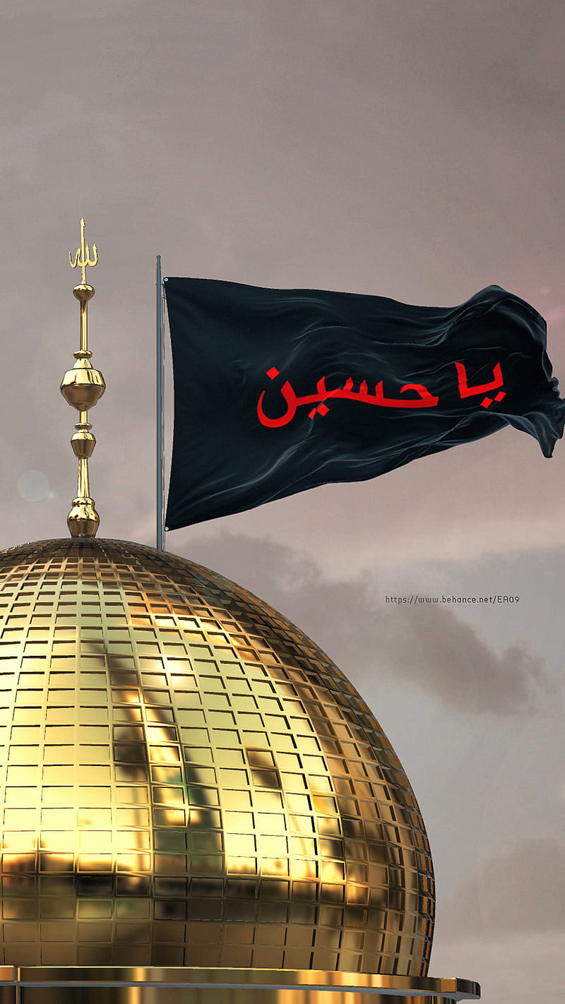 Kerbala flag black, 3d, ea09studio, muharram, ya huseyn, HD phone wallpaper  | Peakpx