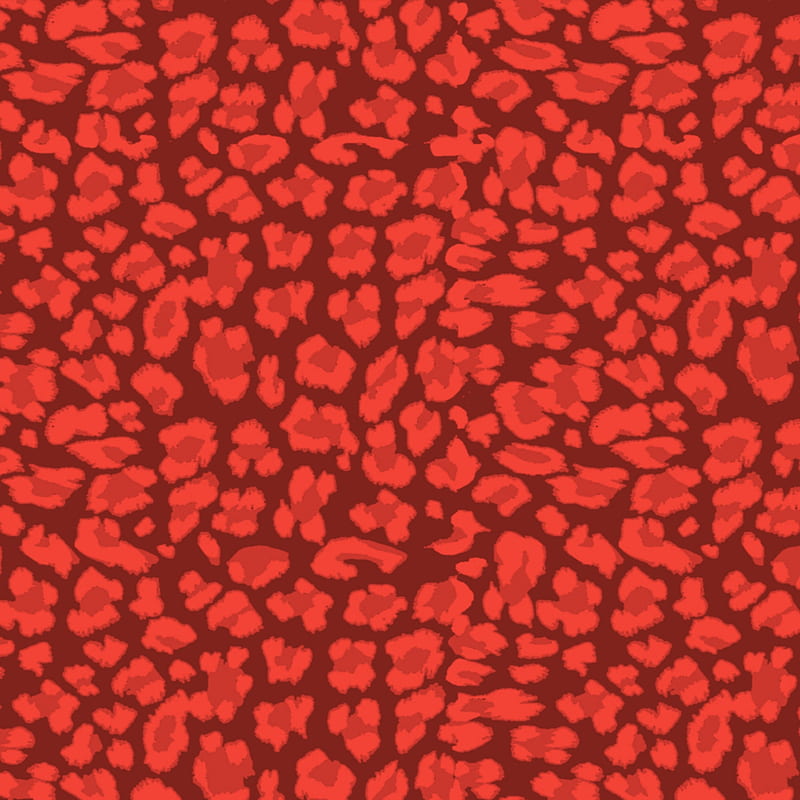 red, leopard, pattern, background, HD phone wallpaper