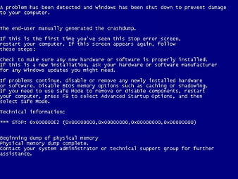 Bluescreen - Windows XP, XP, error, Bluescreen, problem, Windows, HD wallpaper