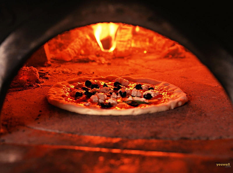 Old School Pizza, oven fired pizza, cheese pizza, pizza, HD wallpaper