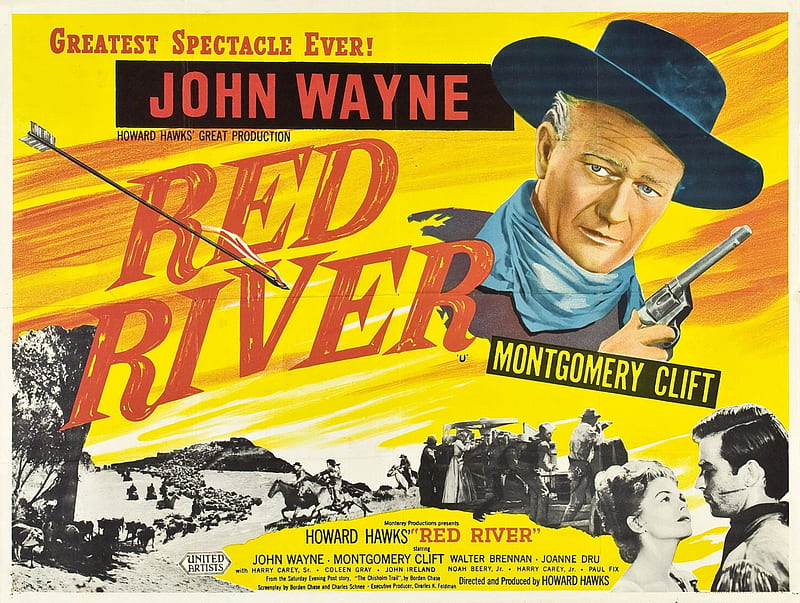 Classic Movies - Red River, Classic Movies, Red River, Hollywood Movies, Westerns, Film, Films, HD wallpaper