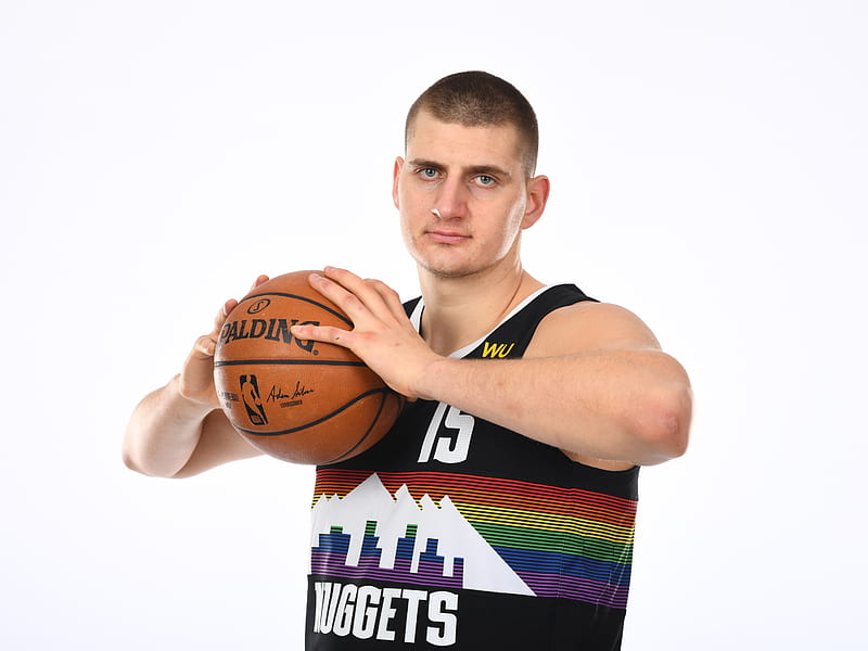 Basketball, Nikola Jokić, Denver Nuggets, Serbian, NBA, HD wallpaper