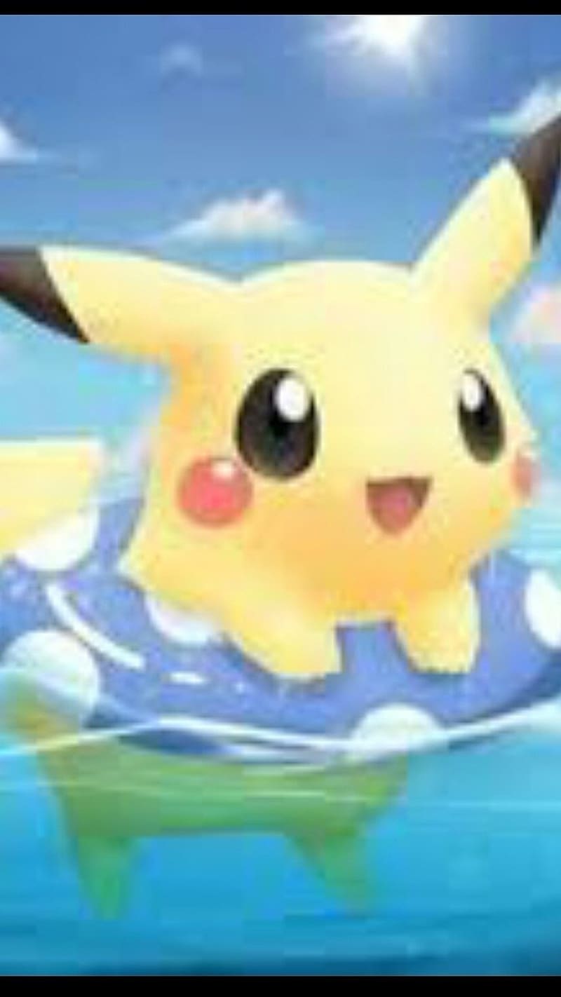 Pikachu Swiming, pikachu , swiming, HD phone wallpaper
