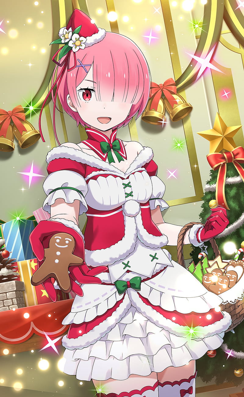 Anime Girls Santa Costume Christmas Tree Re Zero Kara Hajimeru Isekai Seikatsu Hd Mobile Wallpaper Peakpx
