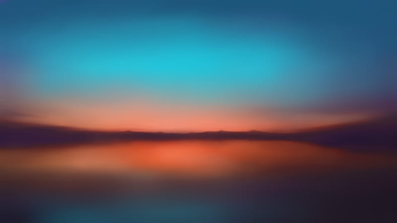 Orange Sunset Blur Minimalist , minimalism, minimalist, artist, artwork, digital-art, blur, HD wallpaper