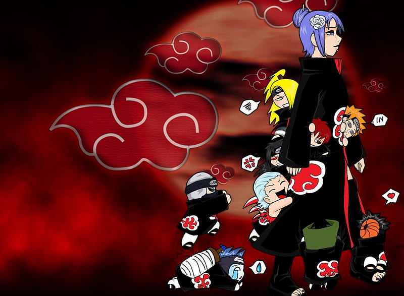 Akatsuki Background  Akatsuki wallpaper, Papel de parede hippie