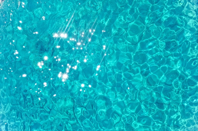 water, glare, waves, wavy, pool, HD wallpaper