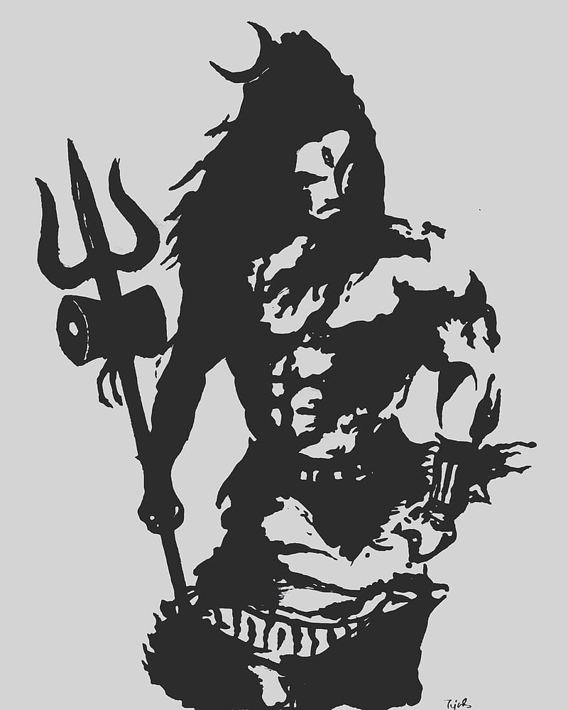 Shiva, angry shiva, god, mahadev, mahakal, rudra, vectorart, HD ...