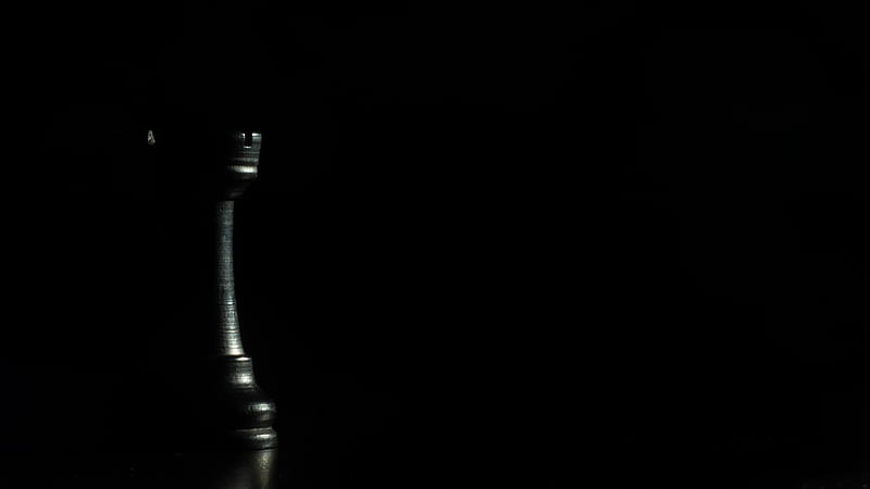 rook, figure, chess, game, black, HD wallpaper