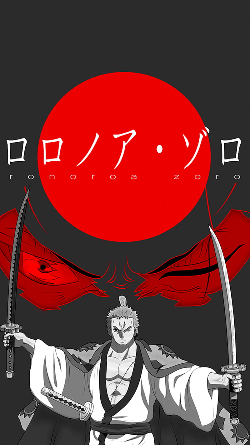 Roronoa Zoro, red, enma, sabre, black, manga, shusui, one piece, anime, HD  phone wallpaper