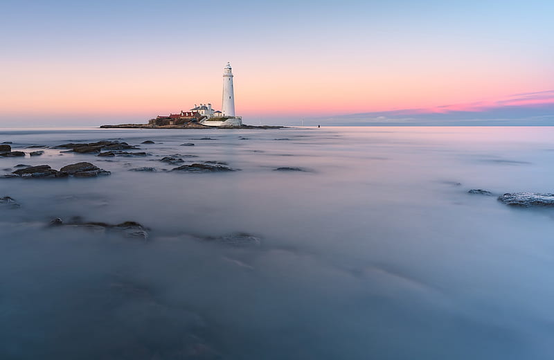 Buildings, Lighthouse, St Mary's Lighthouse, HD wallpaper
