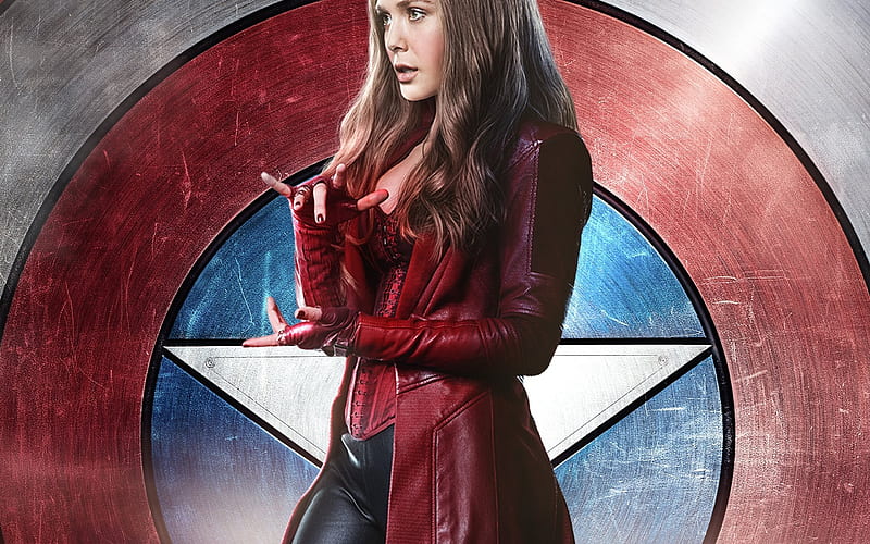 Captain America, Civil War, 2017, Elizabeth Olsen, Scarlet Witch, Wanda Maximoff, HD wallpaper
