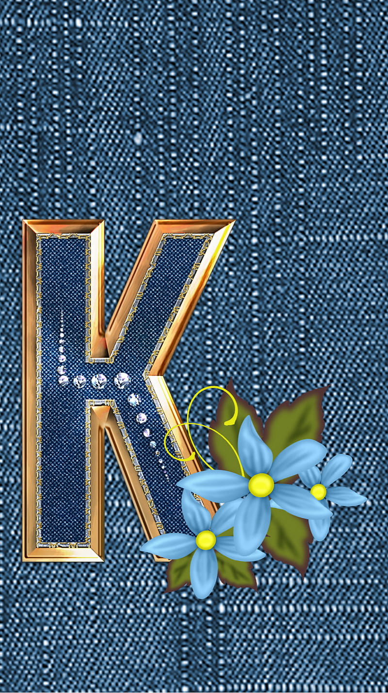 Letter K, alphabet, jeans, logo, HD phone wallpaper | Peakpx