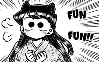 Komi-San manga panel by Durian