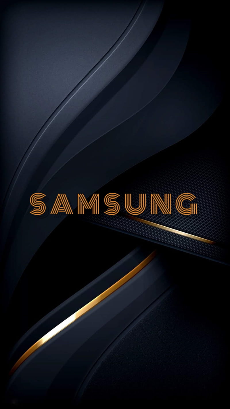 Samsung , 19, abstract, black, colours, copper, edge shine, yellow, HD phone wallpaper