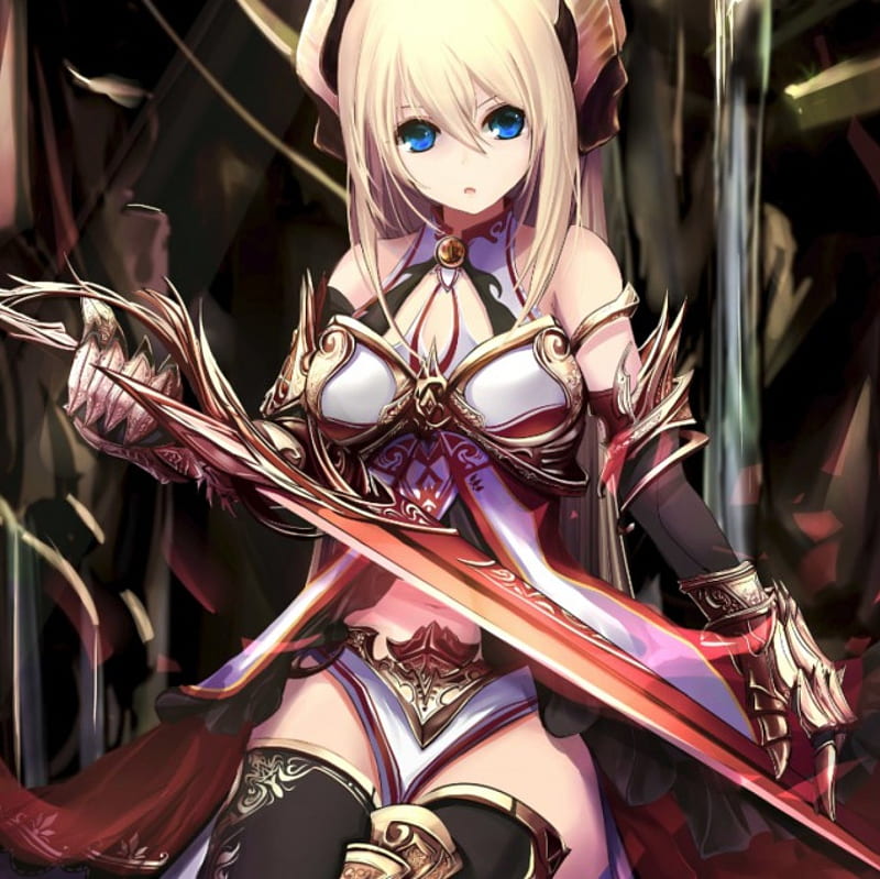 Anime Warrior, female, sexy, cute, warrior, girl, blade, anime