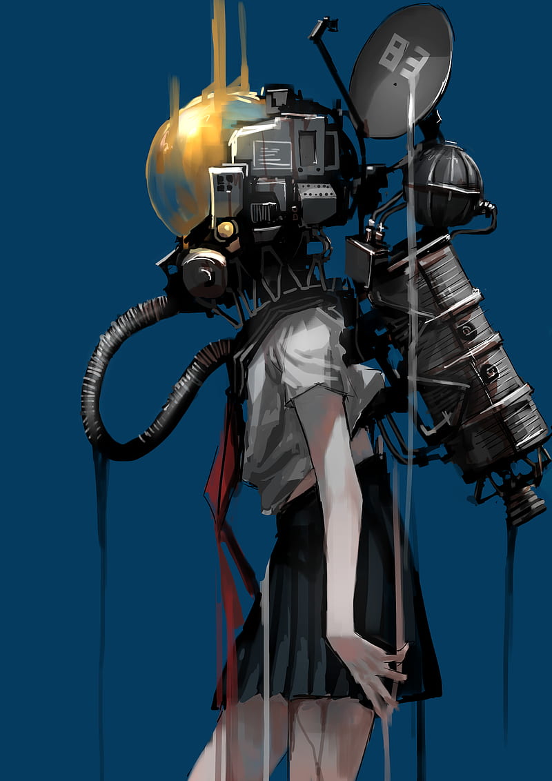 The redesign of Rano the Cyborg Guy | Anime Art Amino
