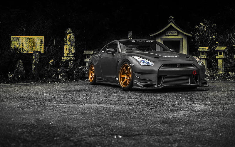 Nissan GT-R, R35, tuning, supercars, carbon GT-R, japanese cars, Nissan, HD wallpaper